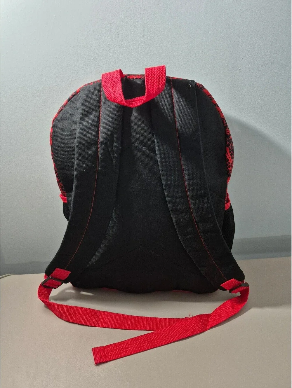 Jurassic World Kids Backpack Red Black Dinosaur School Bag